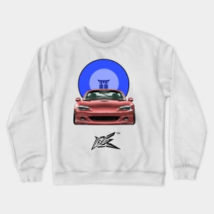 MAZDA MIATA NB STANCED PINK CHROME Crewneck Sweatshirt